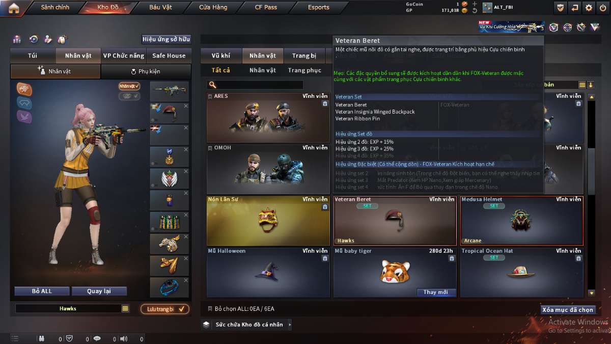 shop acc cf uy tin gia re
